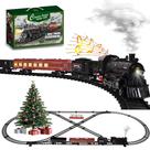 Conjunto de trem Mantfuty Train Toys com fumaça, luzes e som para crianças