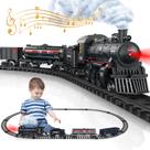 Conjunto de Trem NEUBSAW Elétrico em Liga Metálica com Fumaça, Apito e Luzes