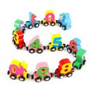 Conjunto de trem Wondertoys Wooden Magnetic Number 12 peças para crianças Conjunto de trem Wondertoys Wooden Magnetic Number 12 peças para crianças
