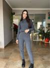 Conjunto de Tricot Calça e Blusa Manga Comprida Moda Outono/Inverno SKU382