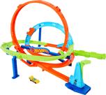 Conjunto de trilhas para carros de brinquedo Hot Wheels Action Loop Cyclone Challenge