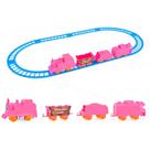 Conjunto de trilhos de trem Puzzle Toy com 3/4 vagões para crianças de 3 a 5 anos
