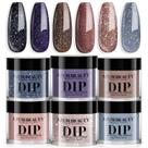 Conjunto de unhas Dip Powder AZUREBEAUTY 6 cores, outono e inverno