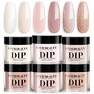 Conjunto de unhas Dip Powder AZUREBEAUTY Nude Light Pink 6 cores