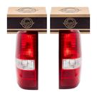 Conjunto de unidades de luz traseira Brock Aftermarket Substituição para Ford F-150 2004-2008