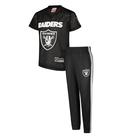 Conjunto de Uniforme Juvenil Ultra Game NFL Raiders Camisa e Calça
