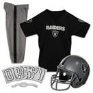 Conjunto de uniformes de futebol Franklin Sports Las Vegas Raiders Kids