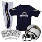 Conjunto de uniformes de futebol Franklin Sports Los Angeles Chargers Kids