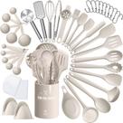 Conjunto de utensílios de cozinha AIKKIL 43 unidades de silicone resistente ao calor