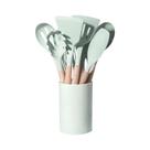 Conjunto De Utensílios De Cozinha Antiaderentes De Silicone Com Cabo De Madeira Multicolorido 12