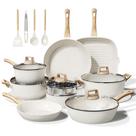 Conjunto de utensílios de cozinha Bazova 24 peças de indução cerâmica antiaderente