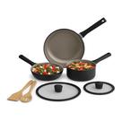 Conjunto de utensílios de cozinha BELLA de 7 peças EverGood Ceramic Antiaderente Black