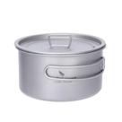 Conjunto de utensílios de cozinha Boundless Voyage Titanium Pot 1,2 L para acampar Conjunto de utensílios de cozinha Boundless Voyage Titanium Pot 1,2 L para acampar