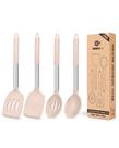 Conjunto de utensílios de cozinha Bundlepro Silicone 4 peças cáqui