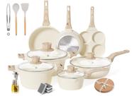 Conjunto de utensílios de cozinha Caannasweis Granite Antiaderente Indution 20 unidades