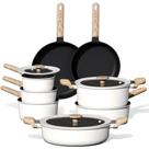Conjunto de utensílios de cozinha CAROTE, 11 unidades de panelas e frigideiras de indução antiaderentes