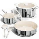 Conjunto de utensílios de cozinha CAROTE 14 peças de cerâmica antiaderente/aço inoxidável