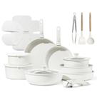 Conjunto de Utensílios de Cozinha CAROTE 25 Peças - Antiaderente com Alça Removível