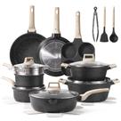Conjunto de utensílios de cozinha CAROTE Black Granite Induction 21 unidades Conjunto de utensílios de cozinha CAROTE Black Granite Induction 21 unidades
