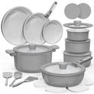 Conjunto de utensílios de cozinha CAROTE Ceramic Non Stick, 25 unidades, cinza escuro