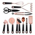 Conjunto de utensílios de cozinha COOK WITH COLOR, cobre, aço inoxidável, 10 unidades
