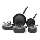 Conjunto de utensílios de cozinha COOKER KING, 8 peças, antiaderente, alumínio preto