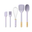 Conjunto de utensílios de cozinha Drew Barrymore Beautiful 5 peças de lavanda