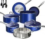 Conjunto de utensílios de cozinha DUXANO Deluxe 14PC Healthy Ceramic Antiaderente Conjunto de utensílios de cozinha DUXANO Deluxe 14PC Healthy Ceramic Antiaderente