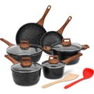 Conjunto de utensílios de cozinha ESLITE LIFE, revestimento antiaderente de granito, 12 unidades