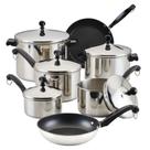 Conjunto de Utensílios de Cozinha Farberware Classic - 15 Peças em Aço Inoxidável