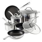 Conjunto de utensílios de cozinha Farberware Millennium em aço inoxidável de 10 peças