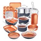 Conjunto de utensílios de cozinha Gotham Steel de 20 unidades: panelas e frigideiras antiaderentes
