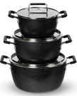 Conjunto de utensílios de cozinha Granitestone Black Nonstick 6 peças