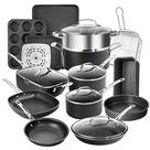 Conjunto de utensílios de cozinha Granitestone True 20 Pc: panelas e frigideiras antiaderentes
