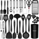 Conjunto de utensílios de cozinha KESUPAIR 446F de silicone resistente ao calor