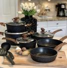 Conjunto de utensílios de cozinha Kitchen Academy Induction 12 peças de granito