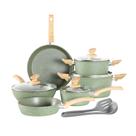 Conjunto de utensílios de cozinha Kitchen Academy Induction 12 peças verdes