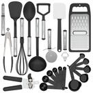 Conjunto de utensílios de cozinha LDC LUX DECOR COLLECTION, 23 unidades, preto