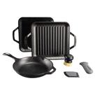 Conjunto de utensílios de cozinha Lodge Chef Collection Gourmet com 3 panelas