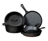 Conjunto de utensílios de cozinha Lodge Seasoned Cast Iron, pacote de 5 peças