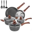 Conjunto de utensílios de cozinha M MELENTA Granite Ultra Nonstick 11 peças