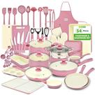 Conjunto de utensílios de cozinha NutriChef de 54 peças de cerâmica antiaderente