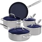 Conjunto de utensílios de cozinha Nuwave Healthy Duralon Blue Ceramic 9 unidades