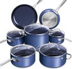 Conjunto de utensílios de cozinha Nuwave Healthy Duralon Blue Ceramic Nonstick