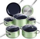 Conjunto de utensílios de cozinha Nuwave Healthy Duralon Blue Ceramic Nonstick