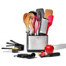 Conjunto de utensílios de cozinha OXO Good Grips Everyday 20 peças de prata