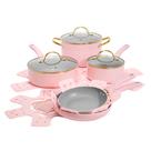 Conjunto de Utensílios de Cozinha Paris Hilton Epic Antiaderente 12 Peças - Rosa