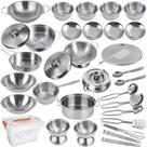 Conjunto de utensílios de cozinha Pretend Play KEJIH Mini Kitchen com caixa de armazenamento