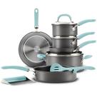 Conjunto de utensílios de cozinha Rachael Ray em alumínio anodizado rígido de 11 peças