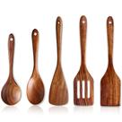 Conjunto de utensílios de cozinha Renawe Wooden Spoons Acacia Wood 5 unidades